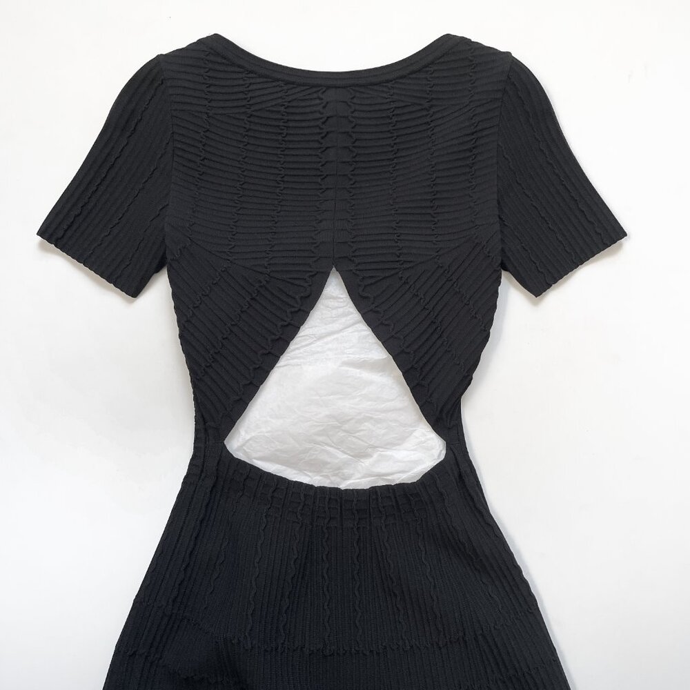 Alaia Ribbed Knit Dress with Cutout Back Size FR 36 US 4 NEW NWT - Picture 5 of 11